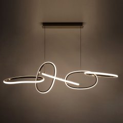 Lampa wisząca złota cztery pierścienie nad stół LED 56W CHOLET Zuma Line