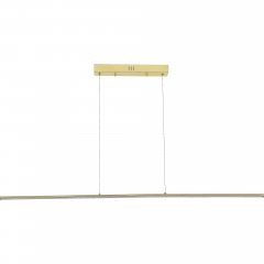 Lampa wisząca LED ESERO złota – liniowy design, 20W, 1800lm