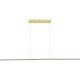 Lampa wisząca LED ESERO złota – liniowy design, 20W, 1800lm