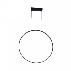 Lampa wisząca LED RASCAL czarna – okrąg, zmienna barwa światła