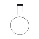 Lampa wisząca LED RASCAL czarna – okrąg, zmienna barwa światła