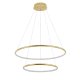 Lampa wisząca LED Marseille Złota – dwa pierścienie 40W
