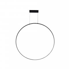Lampa wisząca LED RASCAL Czarna – okrągły ring 90 cm, 40W