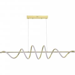 Lampa wisząca LED ESERO złota – spiralna forma 60W 4600lm