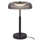 Lampa stołowa SOLVIA Czarny/Szary – zintegrowane LED 10W, ryflowane szkło