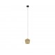 Lampa wisząca COLORE złota – LED 6W, geometryczny klosz