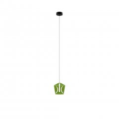 Lampa wisząca COLORE Czarny / Zielony – LED 6W zintegrowany