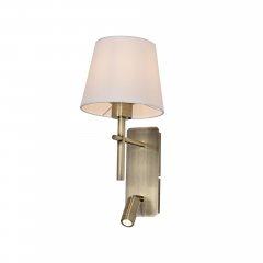 Kinkiet z reflektorkiem LED 2,5W LUNA W4106-2AB + WH Zuma Line