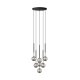 Lampa wisząca ARCTURUS Czarny – 7 kulistych kloszy, regulacja wysokości