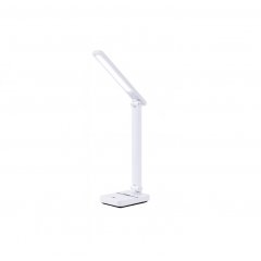 Lampa biurkowa LED 1949-WH Biała – składana, 3 barwy światła