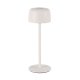 Lampa stołowa zewnętrzna LED POCO Biała – akumulatorowa IP44