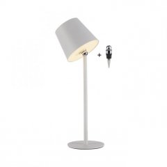 Lampa stołowa zewnętrzna BOTERIA Biała – LED 2,5W, IP54, ściemnialna dotykiem