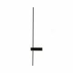 Kinkiet LED ARCO Czarny – zintegrowane 12W, 90 cm