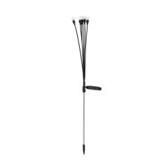 Lampa solarna ogrodowa SOLAR Czarny / Srebrny – LED 5 ramion wbijana