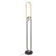 Lampa podłogowa LED RAVON Czarny Złoty – zintegrowane LED 36W