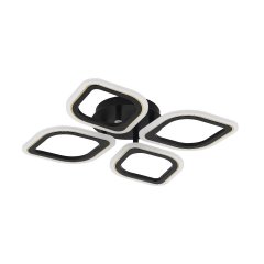 Plafon LED ILLUMIA Czarny – zintegrowane LED, CCT, pilot, 30W