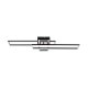 Lampa sufitowa LED LUMENZ Czarny/Chrom – ściemnianie pilotem, CCT
