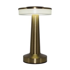 Lampa stołowa LED SONET złota – bezprzewodowa, ładowana USB-C