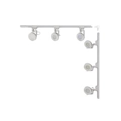 Zestaw L 1x1m z reflektorami szynoprzewód biały 1-fazowy 3580 Zuma Line