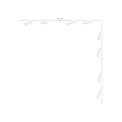 Zestaw szynoprzewód biały L 2x2m z reflektorami 3589 Zuma Line