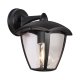 Kinkiet zewnętrzny Lantern Czarny – latarnia elewacyjna IP44 E27