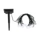 Girlanda solarna LED SOLAR – 20 kul, czarna, IP44